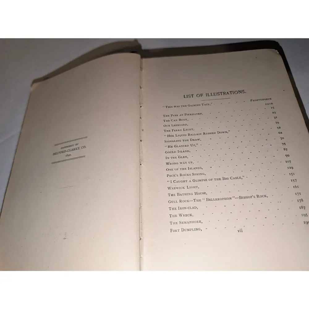 Antique 1890 Down the Bay Joe and I on Salt Water Belford Clarke HC Book